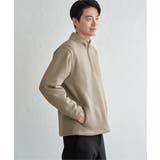 ツイルジャカード裏起毛ハーフジッププルオーバー | ikka  | 詳細画像21 