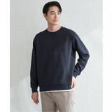 GOKU楽リップルダンボールクルーネック | ikka  | 詳細画像15 