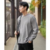 グレー | モールワッフルクルーネック | ikka 