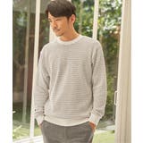 ビッグ縦ワッフルクルーネックプルオーバー | ikka  | 詳細画像11 