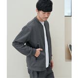 ミディアムグレー | 【セットアップ対応】テックストレッチジップポケットカーディガン | ikka