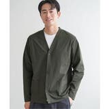 カーキ | GOKU楽AIRVネックカーディガン | ikka 