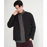 ブラック | 【親子コーデ】ボンディングクルーネックカーディガン | ikka 