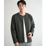 カーキ | 【親子コーデ】ボンディングクルーネックカーディガン | ikka 