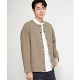 ベージュ | 【親子コーデ】ボンディングクルーネックカーディガン | ikka 