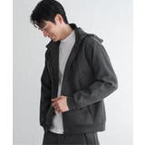 【セットアップ対応】ダブルフェイスカノコ2wayジップパーカ | ikka  | 詳細画像1 