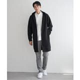 【洗濯機で洗える】鹿の子ダンボールフーディガン | ikka  | 詳細画像4 