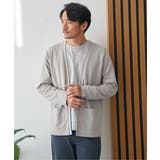 ダブルフェイスDRY鹿の子カーディガン | ikka  | 詳細画像3 