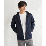 ネイビーブルー | 【吸水速乾／UVカット】ドライメッシュZIPパーカ | ikka 