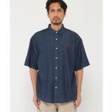 【WEB限定】BEVERLY HILLS POLO CLUB デニム半袖シャツ | ikka  | 詳細画像4