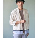 7分袖オックス裾切り替えシャツ | ikka | 詳細画像8