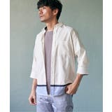 7分袖オックス裾切り替えシャツ | ikka | 詳細画像9