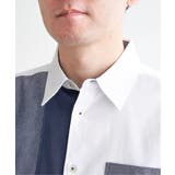 ブロックスパイピング切り替えシャツ | ikka  | 詳細画像9 