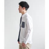 ブロックスパイピング切り替えシャツ | ikka  | 詳細画像6 