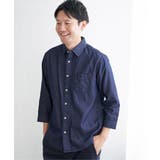 7分袖フレンチリネンMIX無地シャツ | ikka | 詳細画像17