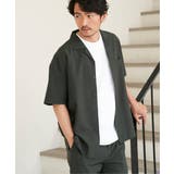 【セットアップ対応】Reflax(R) リラックスオープンカラーシャツ | ikka | 詳細画像1