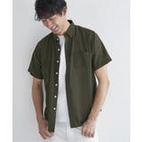 オリーブ | パナマレギュラーカラーシャツ | ikka