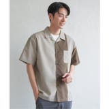 リネンライク切り替えオープンカラーシャツ | ikka | 詳細画像10