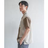 リネンライク切り替えオープンカラーシャツ | ikka | 詳細画像17