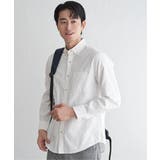 ホワイト | イージーケアオックススイスカラーボタンダウンシャツ | ikka 