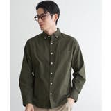 カーキ | イージーケアオックススイスカラーボタンダウンシャツ | ikka 