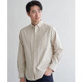 ベージュ | イージーケアオックススイスカラーボタンダウンシャツ | ikka 
