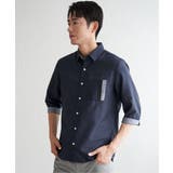 7分袖リネン混切り替えポケットシャツ | ikka | 詳細画像20