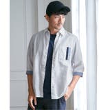 7分袖リネン混切り替えポケットシャツ | ikka | 詳細画像3