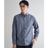 【芸能人着用】イージーケアネルスイスカラーボタンダウンシャツ | ikka  | 詳細画像9 