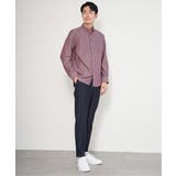 【芸能人着用】イージーケアネルスイスカラーボタンダウンシャツ | ikka  | 詳細画像14 