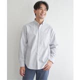 グレー | イージーケアソフトOXスイスカラーボタンダウンシャツ | ikka 