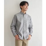 チャコール | イージーケアソフトOXスイスカラーボタンダウンシャツ | ikka 