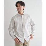 ベージュ | イージーケアソフトOXスイスカラーボタンダウンシャツ | ikka 