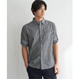 グレー | 【吸水速乾】フレンチリネンMIX袖2WAYシャツ | ikka 