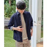 【吸水速乾】フレンチリネンMIX袖2WAYシャツ | ikka  | 詳細画像2 