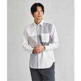 オックスブロックスグラデシャツ | ikka  | 詳細画像1 