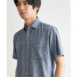 インディゴ冷感スイスカラーシャツ | ikka  | 詳細画像19 