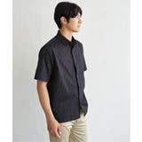 ブラック | 【接触冷感】GOKU楽 AIR冷感シャツ【セットアップ対応】 | ikka 