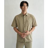 ベージュ | 【接触冷感】GOKU楽 AIR冷感シャツ【セットアップ対応】 | ikka 