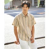 ベージュ | 冷感パナマレギュラーカラー半袖シャツ | ikka