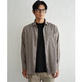 ネル無地/チェック柄 スイスカラーシャツ | ikka | 詳細画像25