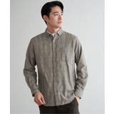 イージーケアネルチェックスイスカラーボタンダウンシャツ | ikka  | 詳細画像9 