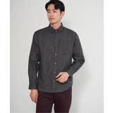 イージーケアネルチェックスイスカラーボタンダウンシャツ | ikka  | 詳細画像14 