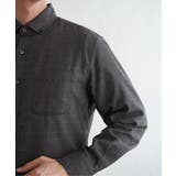 イージーケアネルチェックスイスカラーボタンダウンシャツ | ikka  | 詳細画像15 