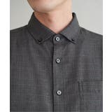 イージーケアネルチェックスイスカラーボタンダウンシャツ | ikka  | 詳細画像18 