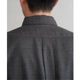 イージーケアネルチェックスイスカラーボタンダウンシャツ | ikka  | 詳細画像19 