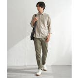 【吸水速乾】フレンチリネンMIX袖2WAYストライプシャツ | ikka  | 詳細画像10 