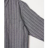 【吸水速乾】フレンチリネンMIX袖2WAYストライプシャツ | ikka  | 詳細画像17 