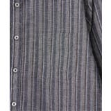 【吸水速乾】フレンチリネンMIX袖2WAYストライプシャツ | ikka  | 詳細画像24 