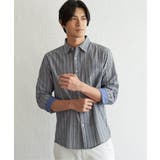 【吸水速乾】フレンチリネンMIX袖2WAYストライプシャツ | ikka  | 詳細画像6 